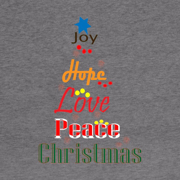 Joy Hope Love Peace Christmas by FlorenceFashionstyle